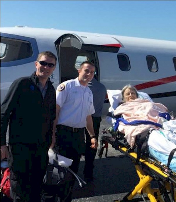 Patient Repatriated by Medical Jet from Florida to Rehab at Touchpoints at Farmington