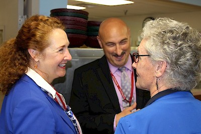 Congresswoman Elizabeth Esty, Commissioner Betsy Ritter, John Zazzaro, Touchpoints at Farmington