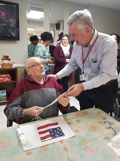 Silver Springs Care Center, iCare Health Network, Veteran's Day 2018