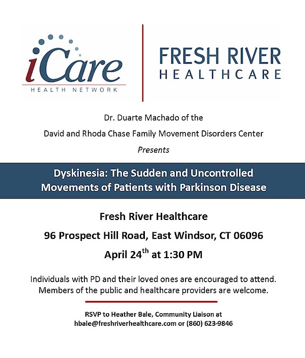 iCare Health Network, Fresh River Healthcare, Parkinson's Disease, Duarte Machado